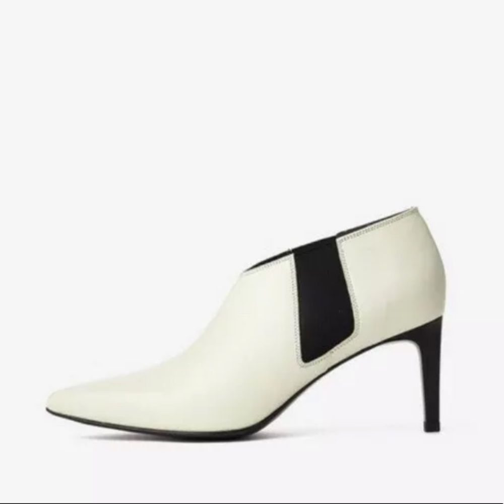 Rag & Bone white beha chelsea ankle boot heels